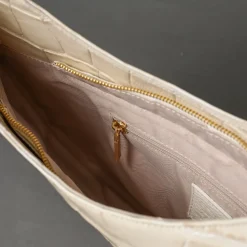 N.D.B Bags Ines Croc Off White New