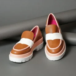 Le Babe 336S3 Tan-White Fashion