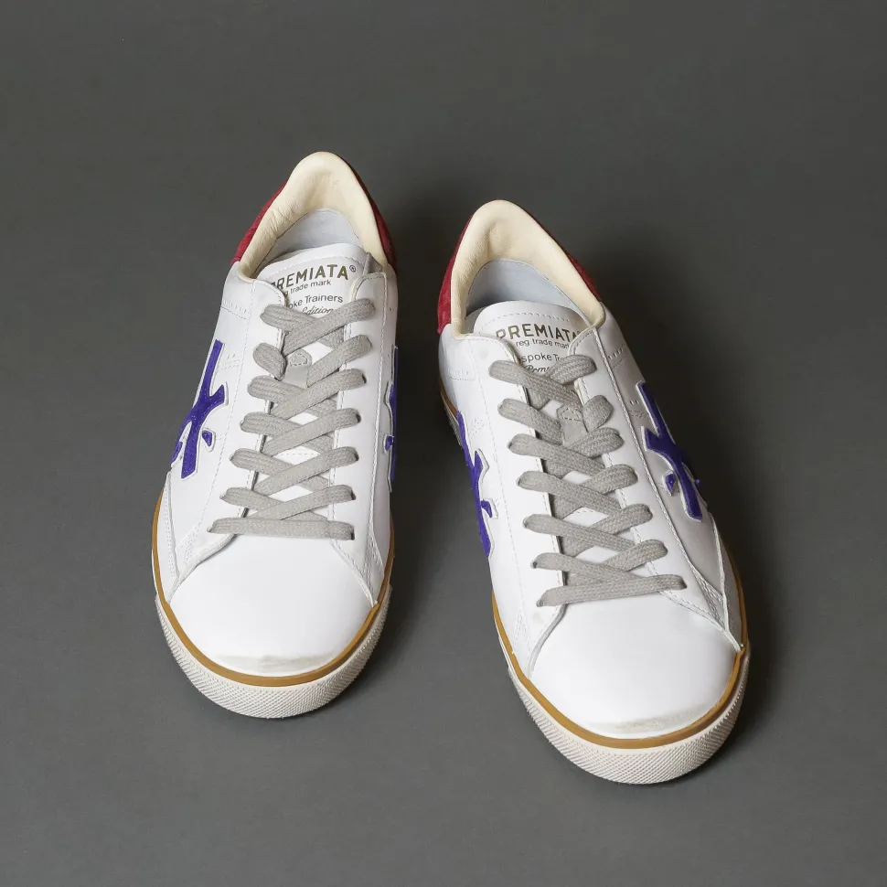 Premiata Steven 5772 White/Red Best Sale